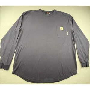 Bocomal FR Pocket T-Shirt Men 3XL Black Long Sleeve Tiger Graphic NFPA 2112 CAT2